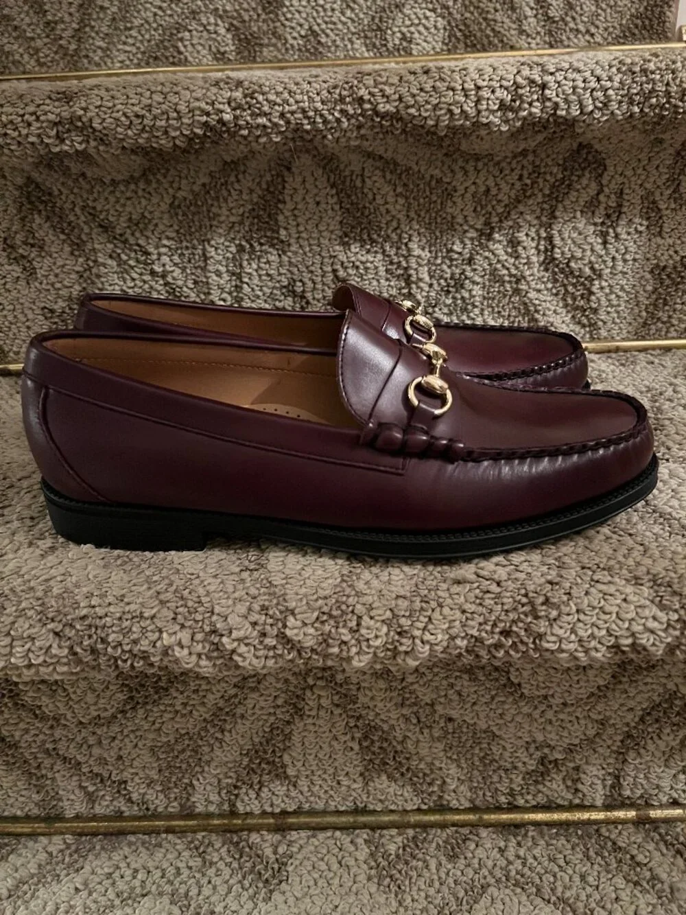 NWOB Men's G.H. Bass Weejuns Horsebit Loafers Shoes in Cordovan Wine US Size 12